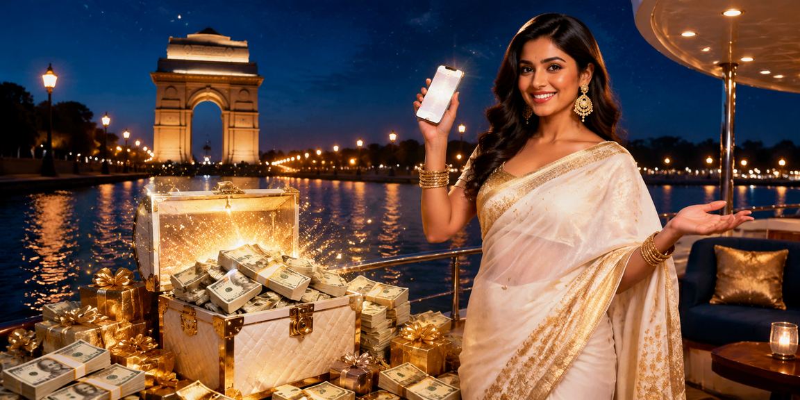 Modern Indian player using mobile for gaming and payments