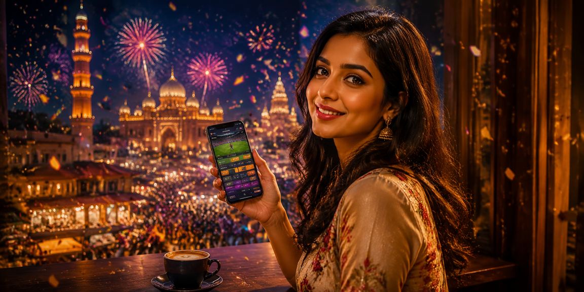 Indian user engaging with mobile sports betting app